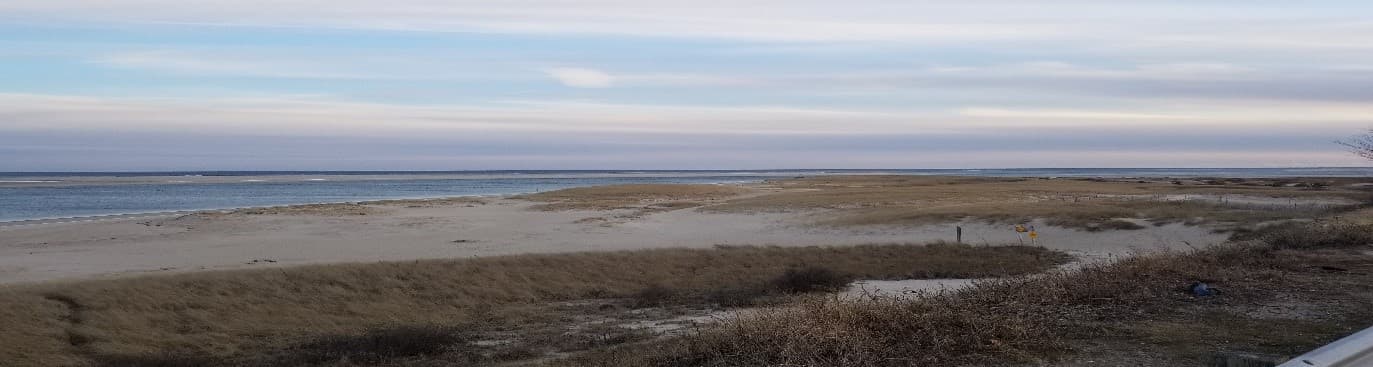 a view of the beach in winter a view of the beach in winter