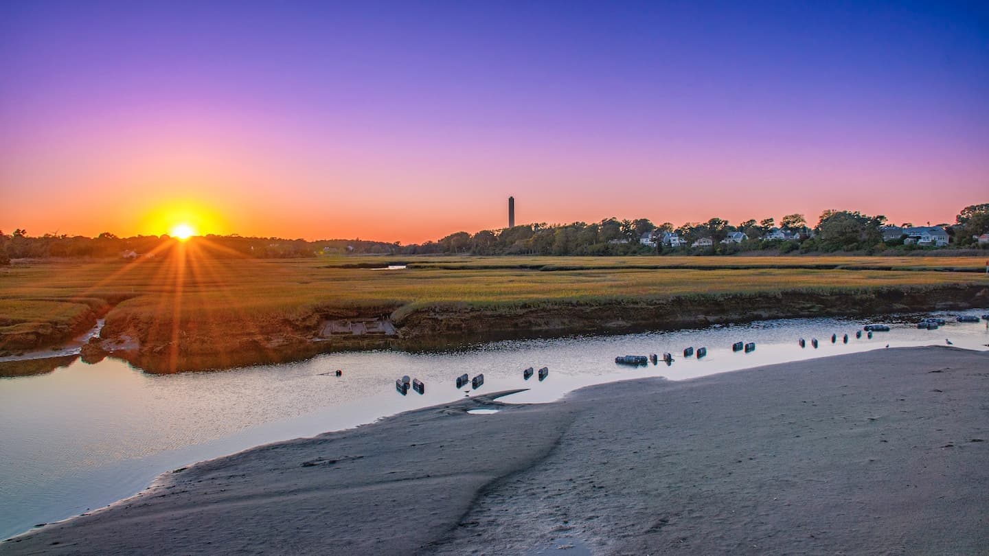 Sunset from the Sandwich Boardwalk on Cape Cod